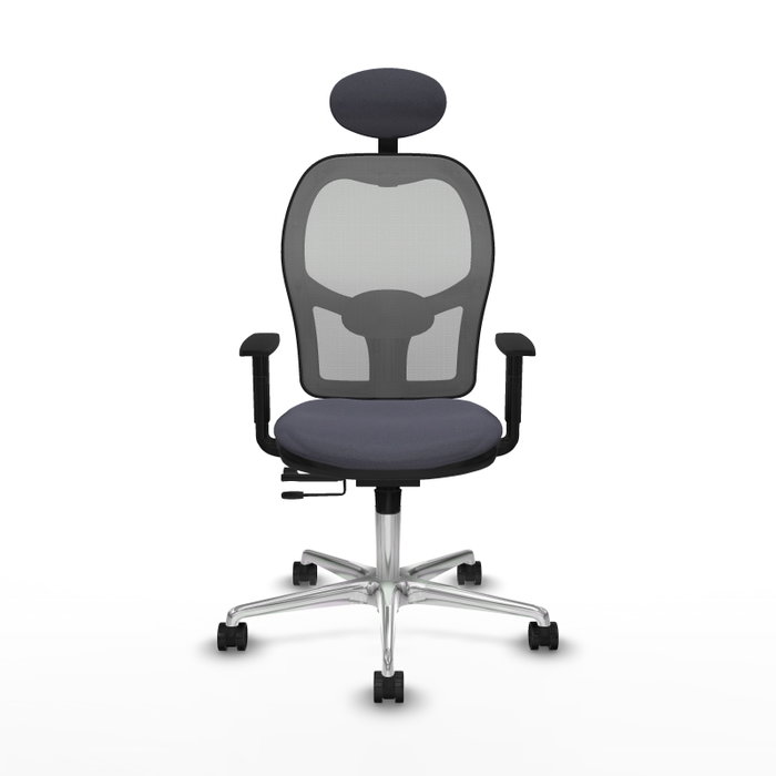 PIQUERAS Y CRESPO Silla de oficina Jorquera Gris con mecanismo Sincro/Traslack