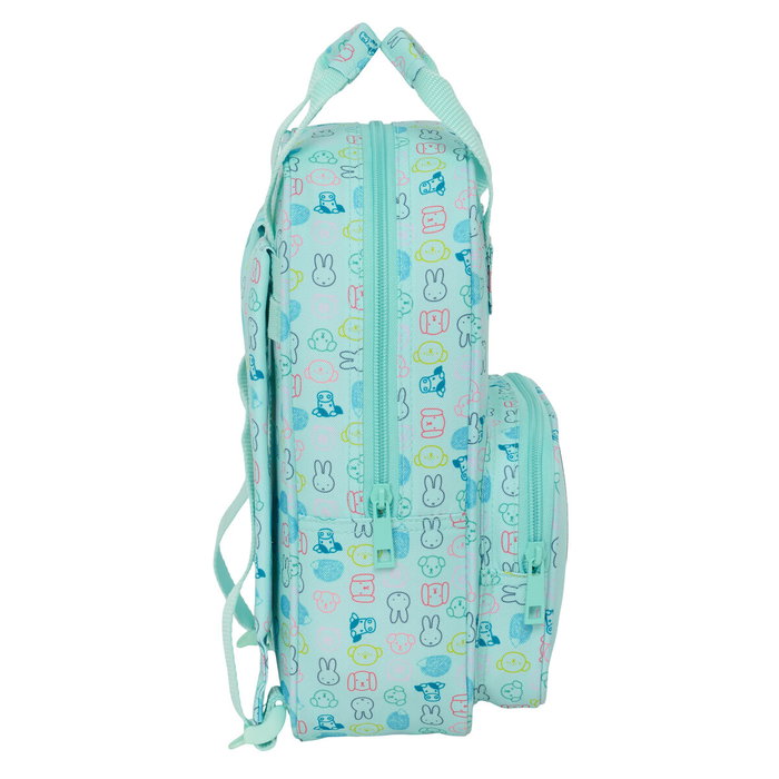 Safta Mochila Infantil Miffy Friends Reciclada y Repelente al Agua