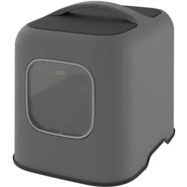 ROTHO Caseta de Aseo Biala Antracita para Gatos con Filtro Antiolor Diseño Sobrio Hecho en Europa