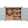 DKD Home Decor Botellero Container Gris