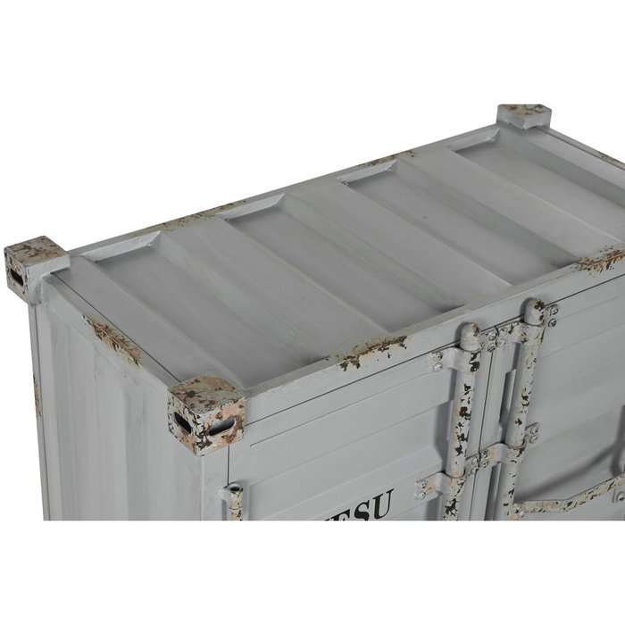 DKD Home Decor Botellero Container Gris
