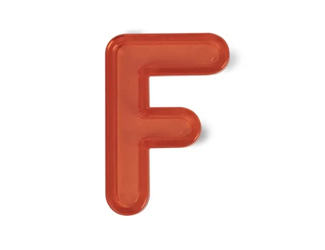 Miniland Letras Mayúsculas Translúcidas 76 pz. de Varios Colores