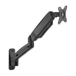 AISENS - SOPORTE DE PARED PRO CONTRAPESO GIRATORIO E INCLINABLE PARA MONITOR/TV 9KG (3 PIVOTES, 1 BRAZO) DE 17-32, NEGRO