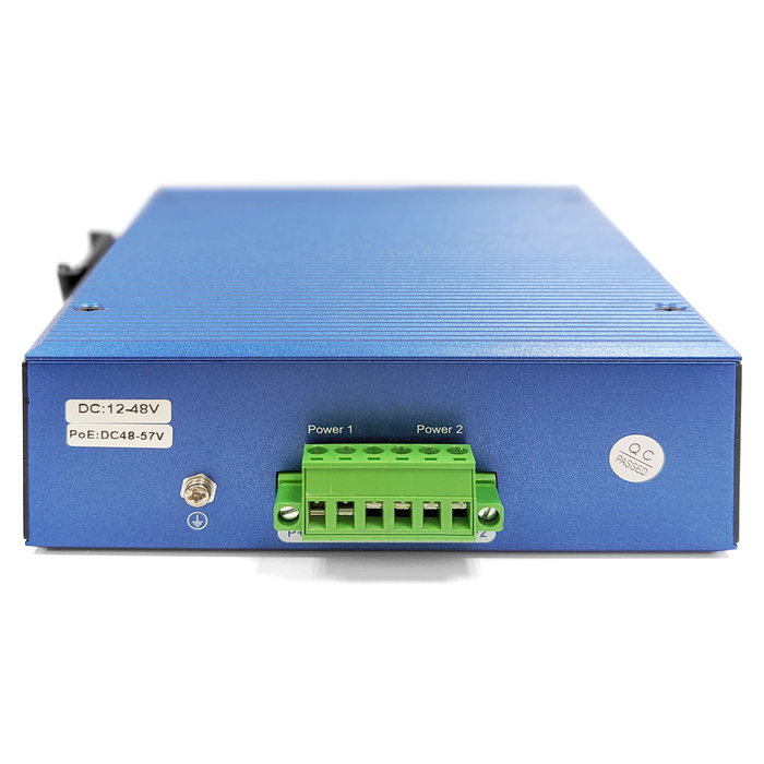 Digitus Conmutador Gigabit Ethernet Industrial Gestionado L2 de 16 Puertos RJ-45 + 2 SFP, PoE 30W, Montaje en Riel DIN