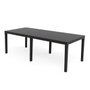 Ipae Progarden Mesa extensible Indo color antracita para exterior 90 x 150 - 220 x 72 cm