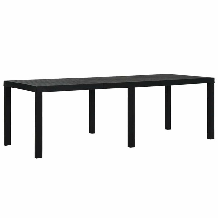 Ipae Progarden Mesa extensible Indo color antracita para exterior 90 x 150 - 220 x 72 cm