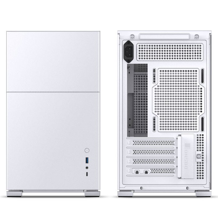 Jonsbo D31 Micro-ATX con cristal templado, blanco