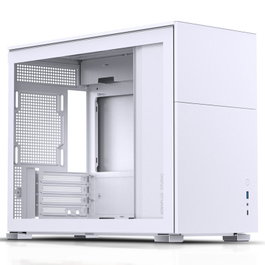 Jonsbo D31 Micro-ATX con cristal templado, blanco