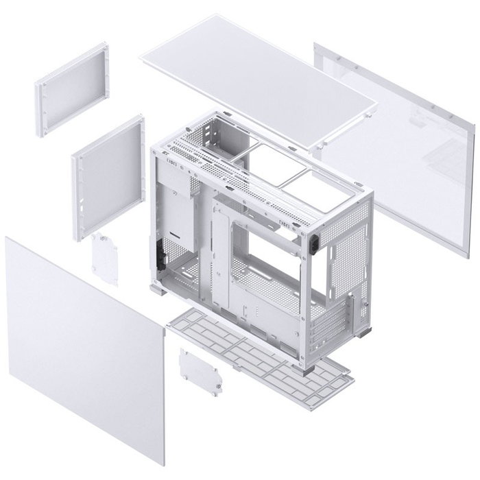 Jonsbo D31 Micro-ATX con cristal templado, blanco