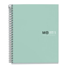 Bloc Miquelrius The Original Notebook 1 Micro.Tapa Extra A5 80H 90G Cuadric.5X5 Verde Aqua (Set de 5)