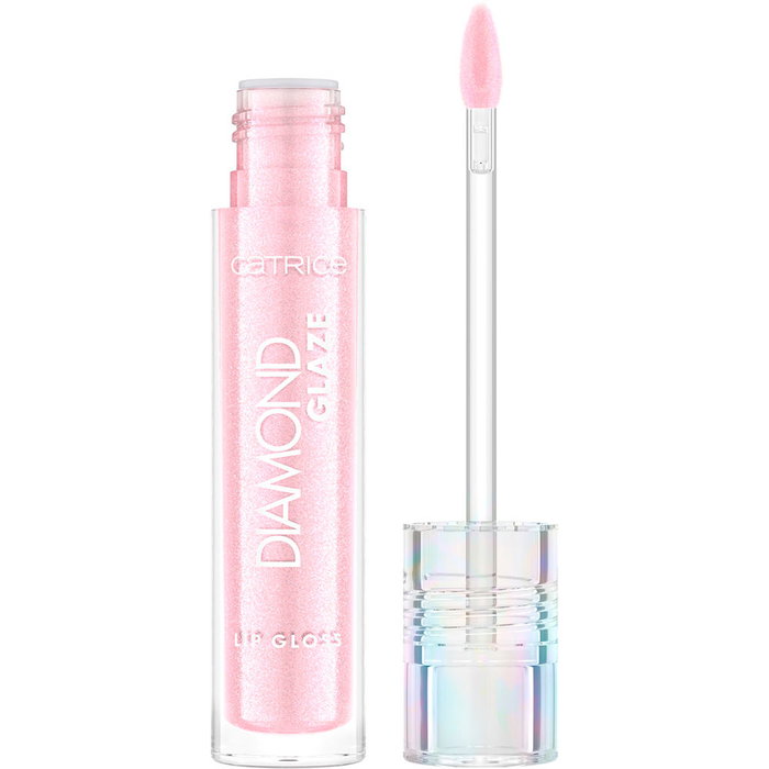 Catrice DIAMOND GLAZE brillo de labios #020-Poppin' Glitters 3 ml, gloss labial holográfico con brillo intenso y textura no pegajosa