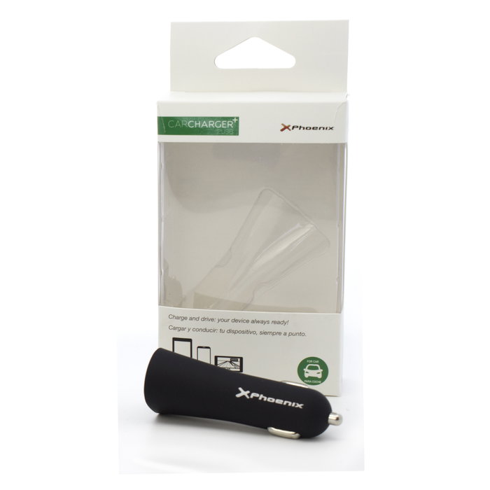 Phoenix technologies Phcarcharger2Usb+ Coche Mechero Cargador Universal de Coche 2 x USB 4.8A