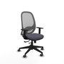 PIQUERAS Y CRESPO Silla de oficina Cilanco con mecanismo Sincro/Traslack, Gris