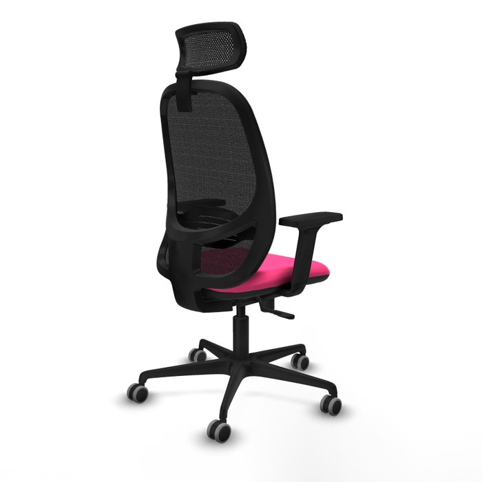 PIQUERAS Y CRESPO Silla de Oficina Cilanco Rosa y Negro con Mecanismo Sincro PIQUERAS Y CRESPO Silla de Oficina Cilanco Rosa y Negro con Mecanismo Sincro