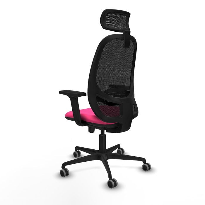 PIQUERAS Y CRESPO Silla de Oficina Cilanco Rosa y Negro con Mecanismo Sincro PIQUERAS Y CRESPO Silla de Oficina Cilanco Rosa y Negro con Mecanismo Sincro