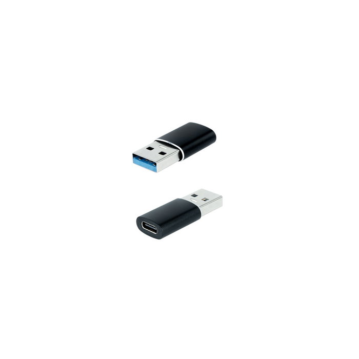 Nanocable Adaptador USB-A 3.1 a USB-C Hembra Negro Nanocable Adaptador USB-A 3.1 a USB-C Hembra Negro