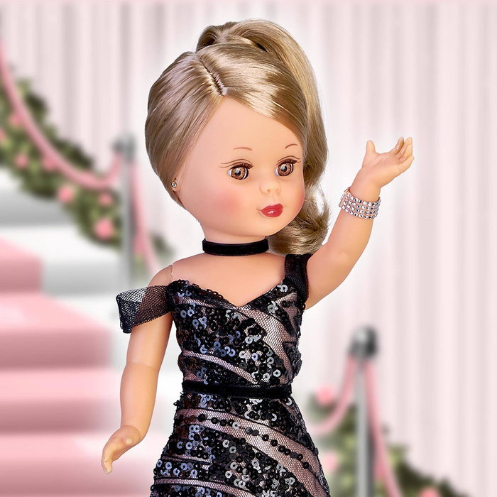 Nancy Nancy Nac53000 Edición Especial 55 Aniversario Colección Gala Muñeca con Vestido de Gala Negro y Certificado de Autenticidad Nancy Nancy Nac53000 Edición Especial 55 Aniversario Colección Gala Muñeca con Vestido de Gala Negro y Certificado de Autenticidad