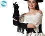 atosa Guantes de Flecos Negros para Disfraz de los Años 20 o Cabaret