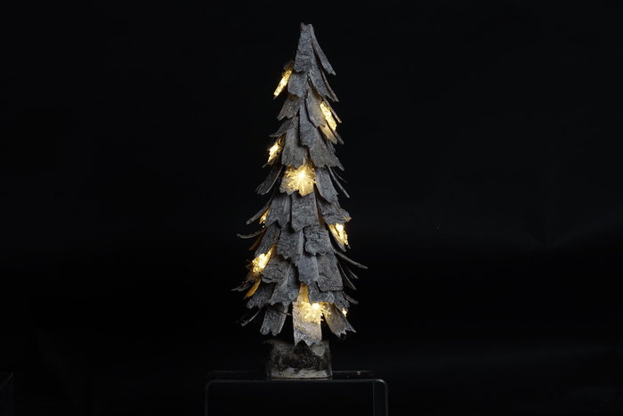 DKD Home Decor Árbol Navidad Alpina Natural Gris 22 x 51 x 22 cm