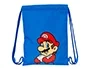 Bolsa Mochila con Cuerdas Super Mario Play Azul Rojo 26 x 34 x 1 cm
