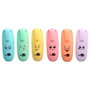 Liderpapel Rotulador Mini Fluorescente Pastel con Punta Biselada, 6 Unidades Surtidas