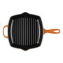 Le Creuset Sartén de Parrilla Cuadrada de Hierro Fundido 26 cm Rojo Horno