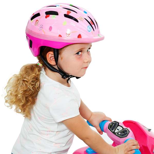 Molto Casco Infantil Rosa Talla 48-53 cm para Niños de 2 a 5 Años