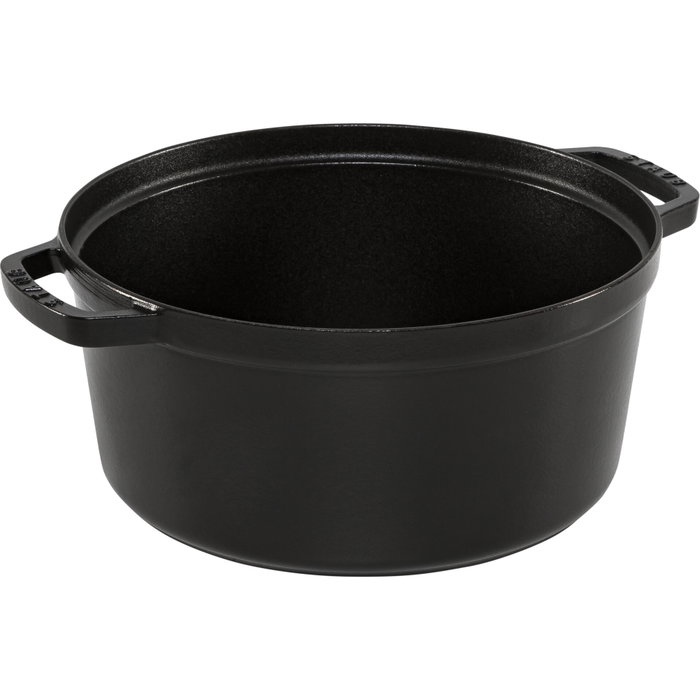 Staub La Cocotte 28cm Redonda Negra en Hierro Fundido