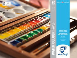 Bloc De Dibujo Van Gogh Acuarela Encolado Grano Fino 180X240 Mm 200G 20H