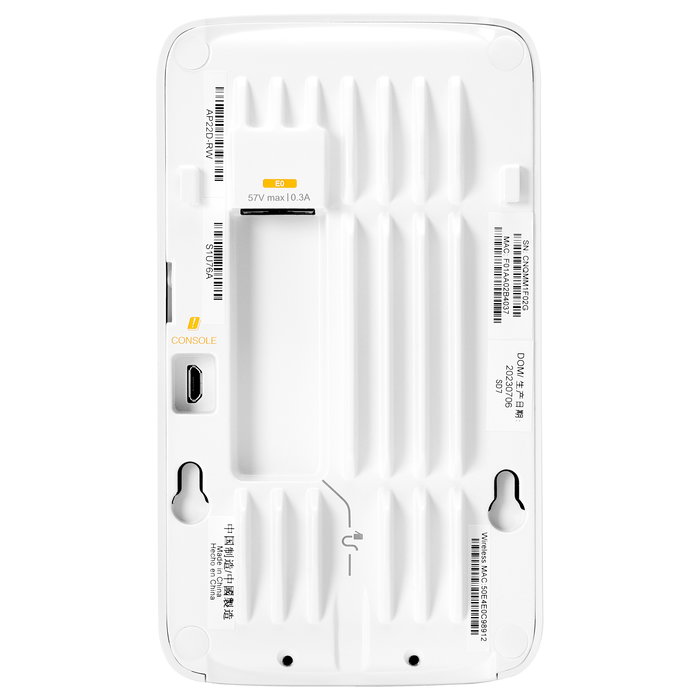 HP Enterprise Networking Instant On Access Point Dual Radio 2x2 Wi-Fi 6 RW AP22D, 2.4 GHz y 5 GHz, 1200 Mbps, WPA3, PoE