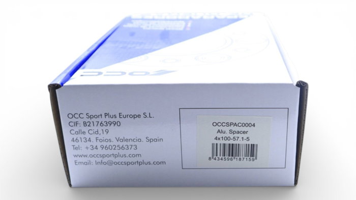 Occ Motorsport Separadores 5mm PCD 4X100 Buje 57,1mm