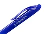 Q-connect Bolígrafo Retráctil Diseño Fino Clip, Tinta Aceite 0,7 mm, Color Azul