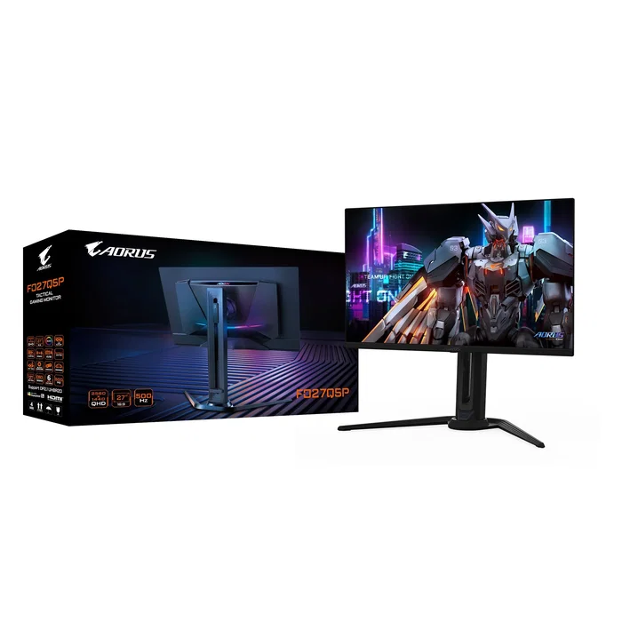 Gigabyte AORUS FO27Q5P Monitor Gaming QD-OLED 27 pulg QHD 500Hz