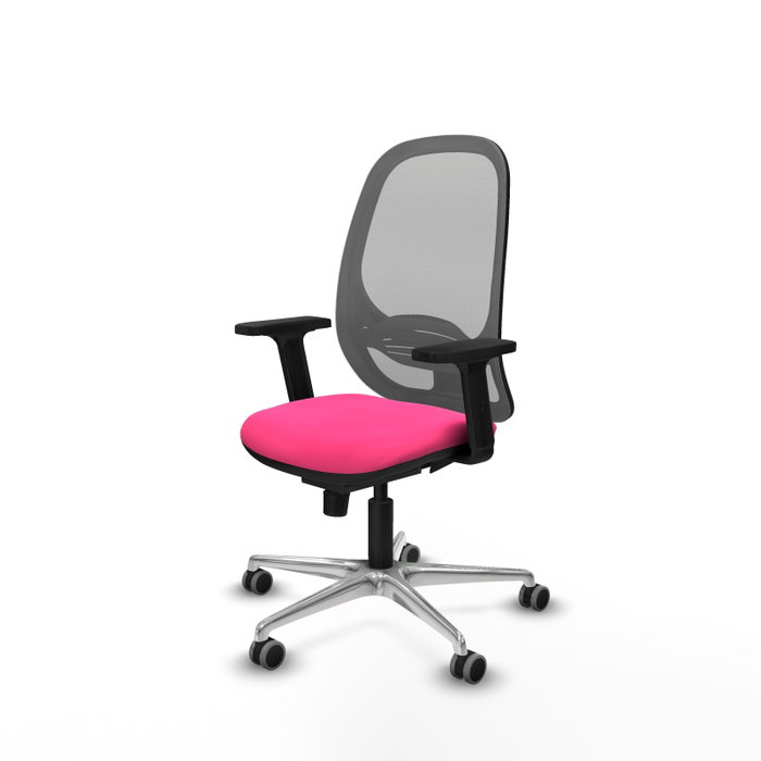 PIQUERAS Y CRESPO Silla de oficina Cilanco Rosa y Gris