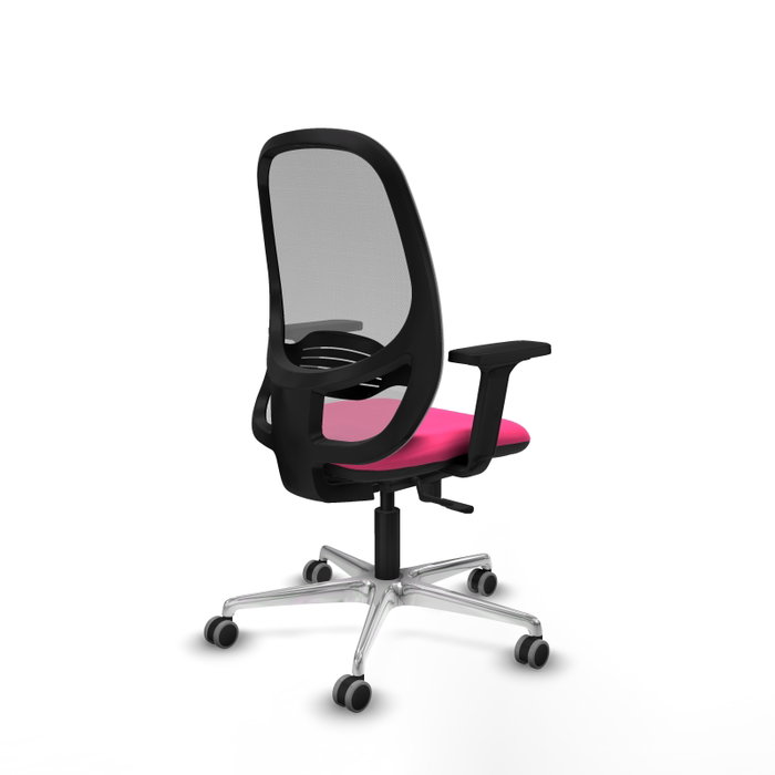 PIQUERAS Y CRESPO Silla de oficina Cilanco Rosa y Gris