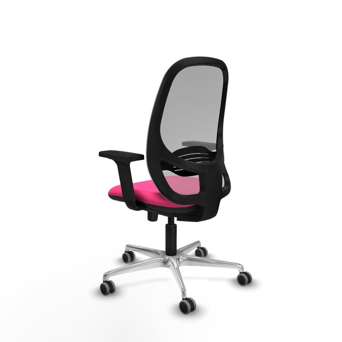 PIQUERAS Y CRESPO Silla de oficina Cilanco Rosa y Gris