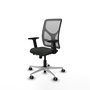 PIQUERAS Y CRESPO Silla de oficina Motilla con mecanismo Sincro/Traslack, Negro y Gris