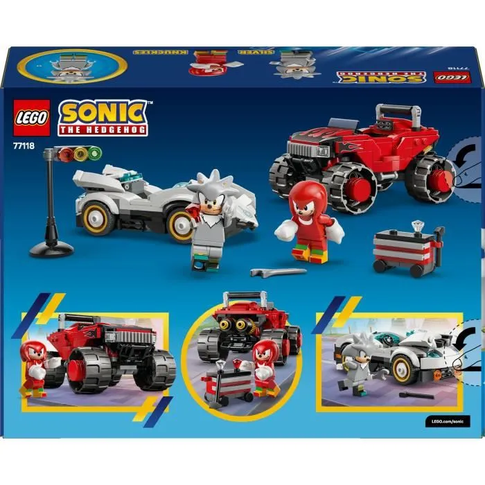 LEGO Sonic the Hedgehog Coche de Silver vs. Monster Truck de Knuckles 77118 LEGO Sonic the Hedgehog Coche de Silver vs. Monster Truck de Knuckles 77118