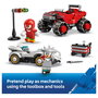 LEGO Sonic the Hedgehog Coche de Silver vs. Monster Truck de Knuckles 77118