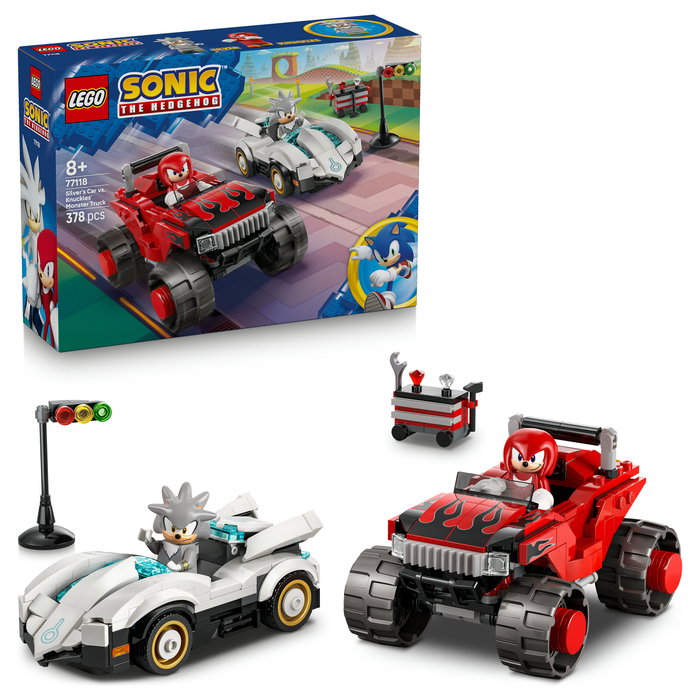 LEGO Sonic the Hedgehog Coche de Silver vs. Monster Truck de Knuckles 77118 LEGO Sonic the Hedgehog Coche de Silver vs. Monster Truck de Knuckles 77118