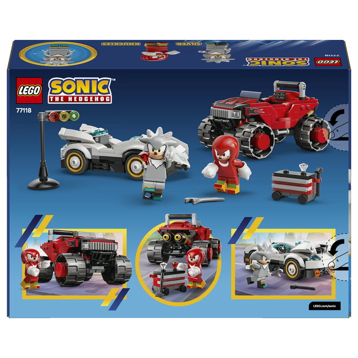 LEGO Sonic the Hedgehog Coche de Silver vs. Monster Truck de Knuckles 77118 LEGO Sonic the Hedgehog Coche de Silver vs. Monster Truck de Knuckles 77118