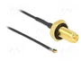 DeLOCK Cable de antena coaxial RP-SMA hembra a MHF 4L LK macho, 20 cm