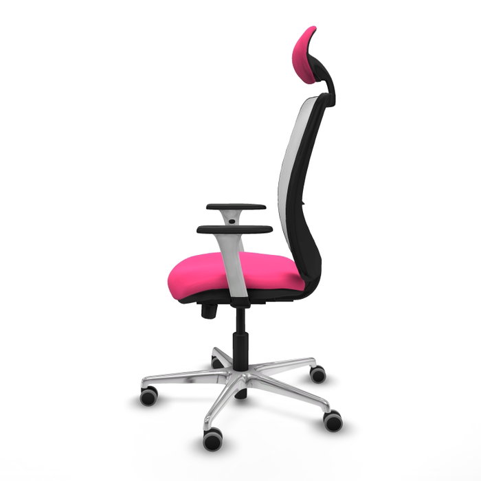 PIQUERAS Y CRESPO Silla de oficina Zulema Rosa y Blanco PIQUERAS Y CRESPO Silla de oficina Zulema Rosa y Blanco