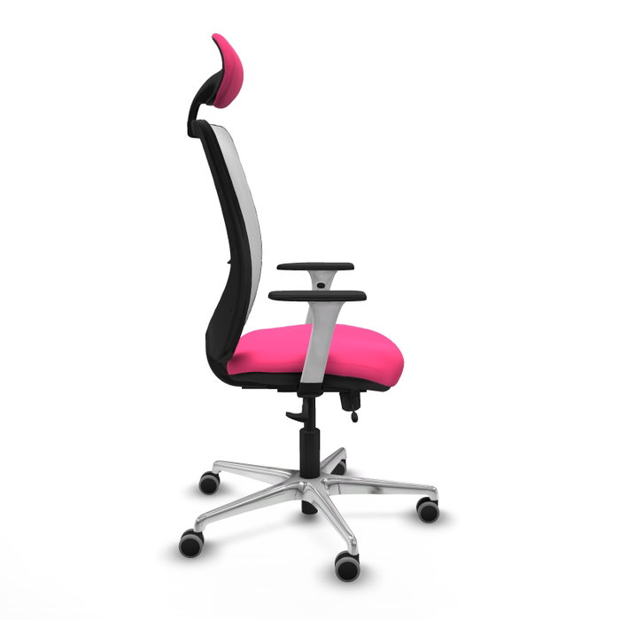 PIQUERAS Y CRESPO Silla de oficina Zulema Rosa y Blanco PIQUERAS Y CRESPO Silla de oficina Zulema Rosa y Blanco