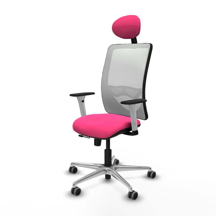 PIQUERAS Y CRESPO Silla de oficina Zulema Rosa y Blanco PIQUERAS Y CRESPO Silla de oficina Zulema Rosa y Blanco