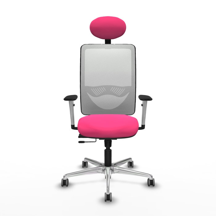 PIQUERAS Y CRESPO Silla de oficina Zulema Rosa y Blanco PIQUERAS Y CRESPO Silla de oficina Zulema Rosa y Blanco