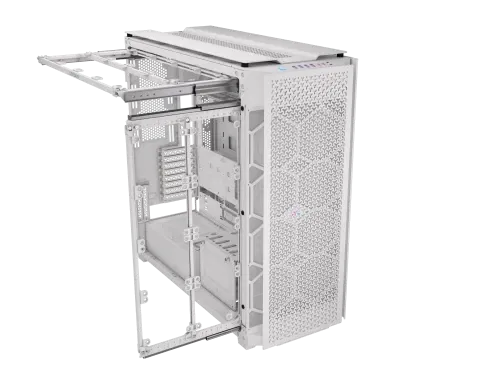 Corsair Torre Completa 9000D RGB AIRFLOW Blanca CC-9011274-WW | Caja PC Full Tower ATX con Ventana Lateral y Filtro Anti-polvo