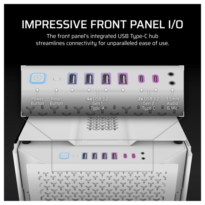 Corsair 9000D RGB AIRFLOW Blanco
