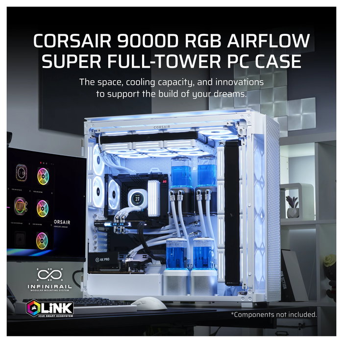 Corsair 9000D RGB AIRFLOW Blanco