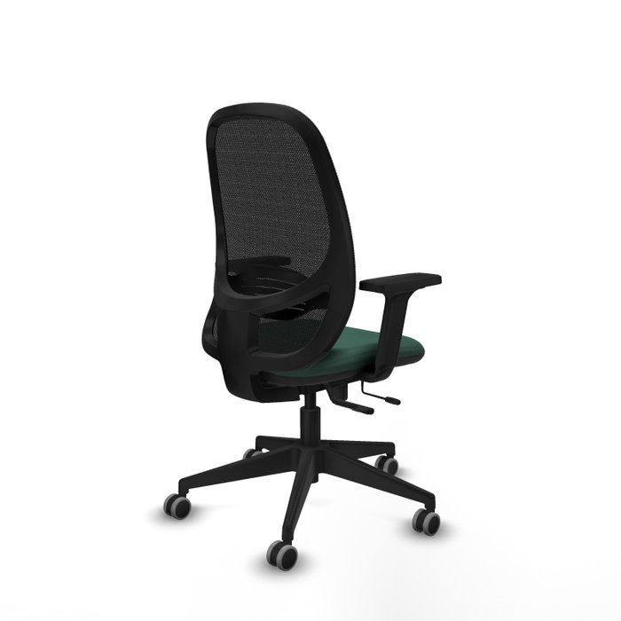 PIQUERAS Y CRESPO Silla de oficina Cilanco con mecanismo Sincro/Traslack Verde botella